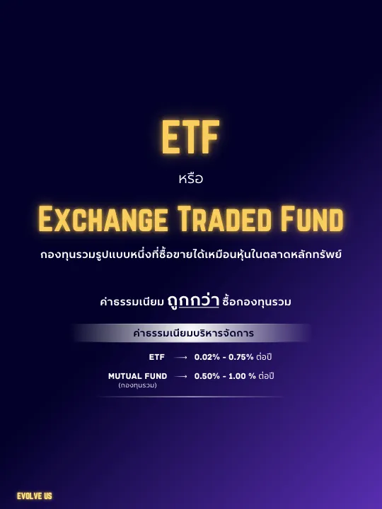 ETF คืออะไร จบใน 5 slide